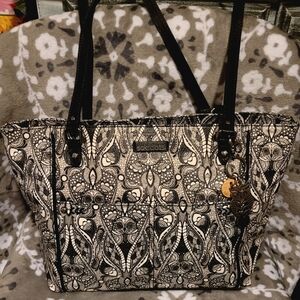 Sakroots Metro Tote Black White Soulful Desert